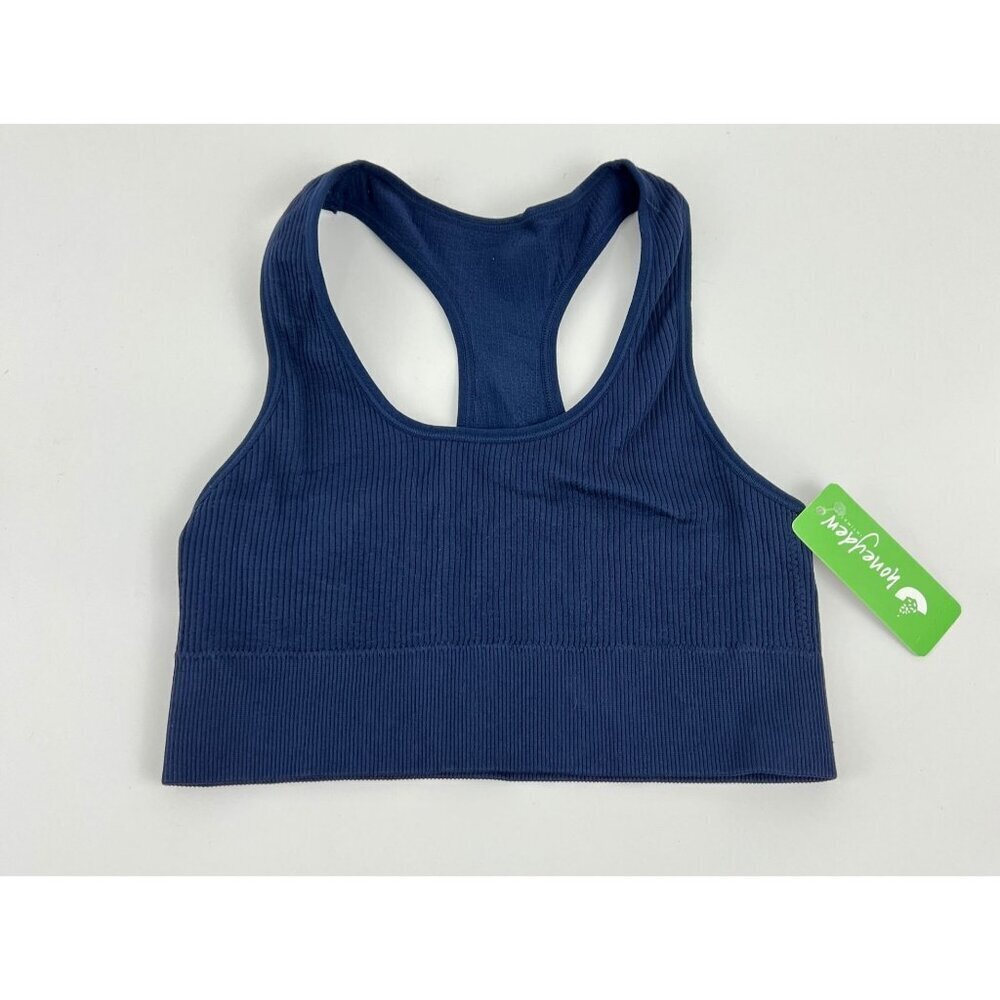 Honeydew Tracey Seamless Bra Black‎ Ribbed size S NWT